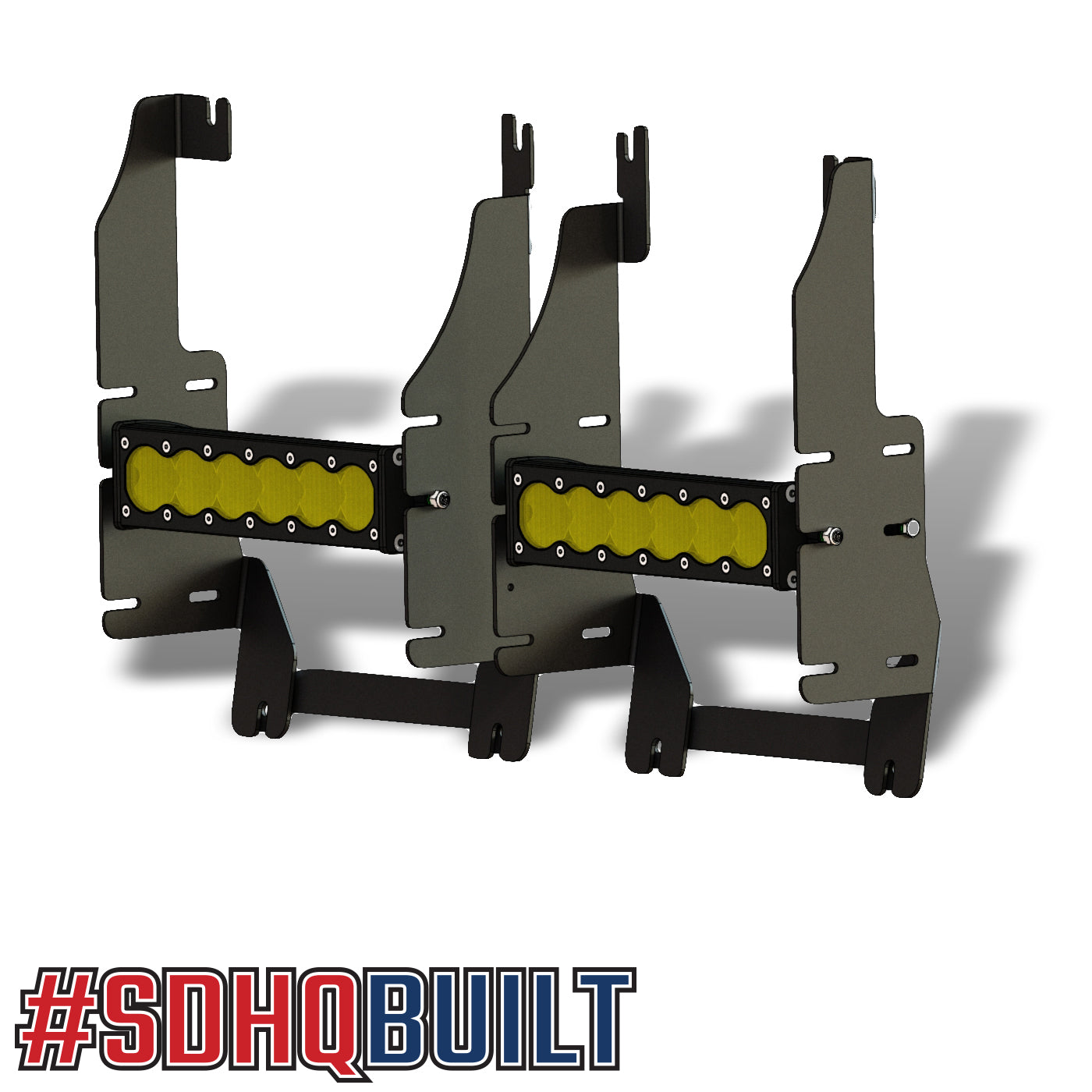 '19-Current Ram 1500 SDHQ Built "Build your Own" Behind the Grille LED Light Bar Mount