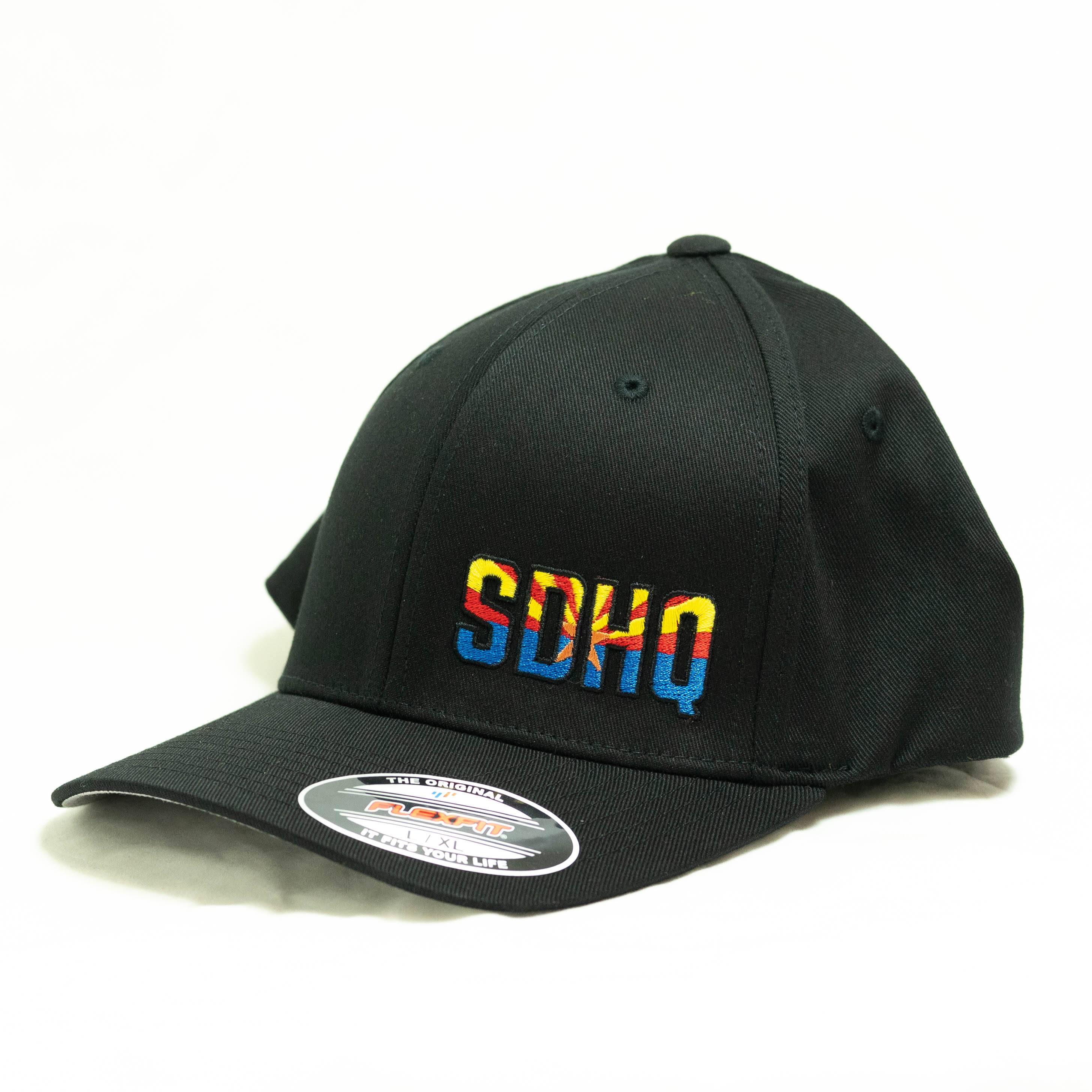 SDHQ Arizona Black Flex Fit Hat Apparel SDHQ Off Road