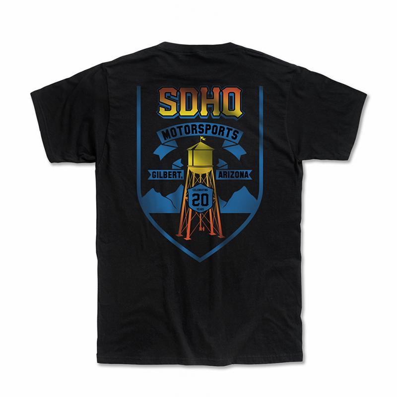 SDHQ Motorsports 20 Year "Tower" T-Shirt Apparel SDHQ Off Road 