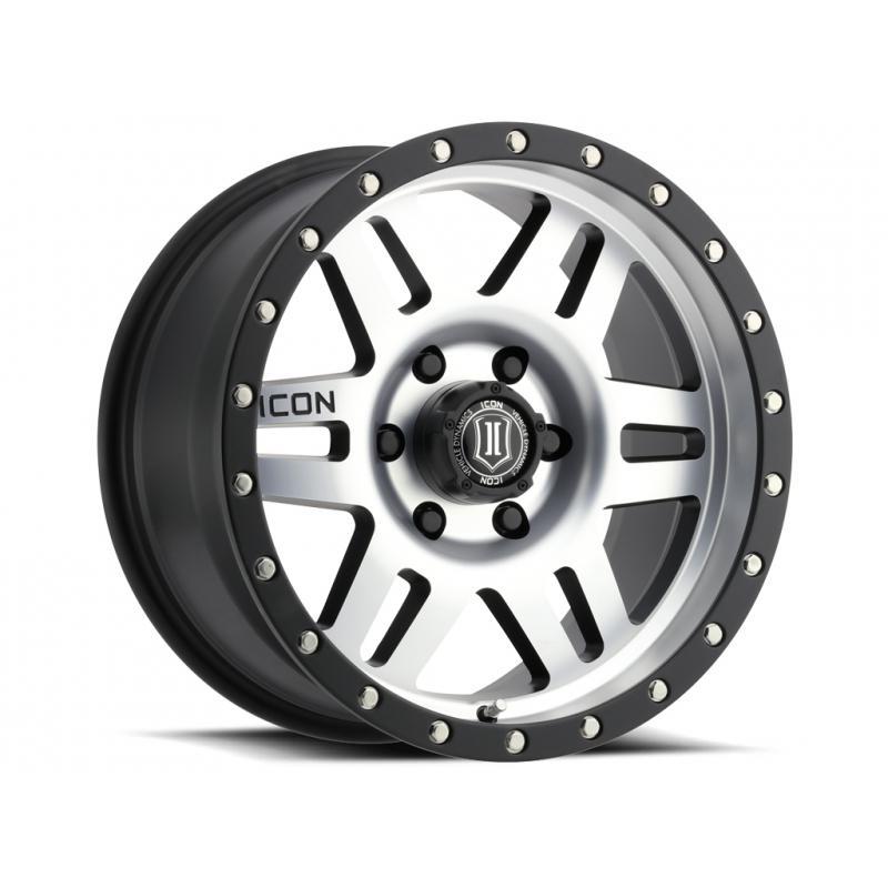 Six Speed 17" Wheel Icon Alloys Satin Black & Machined Finish display