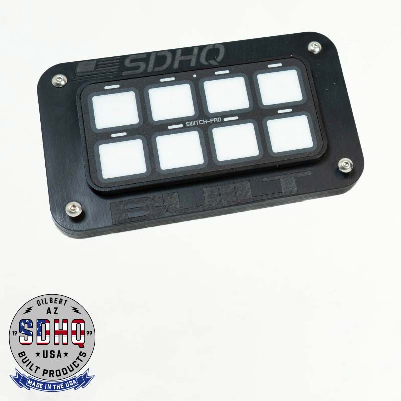 Switch Pros SP-9100 8-Switch Panel System with SDHQ Built Universal Keypad Mount Lighting SDHQ Off Road
