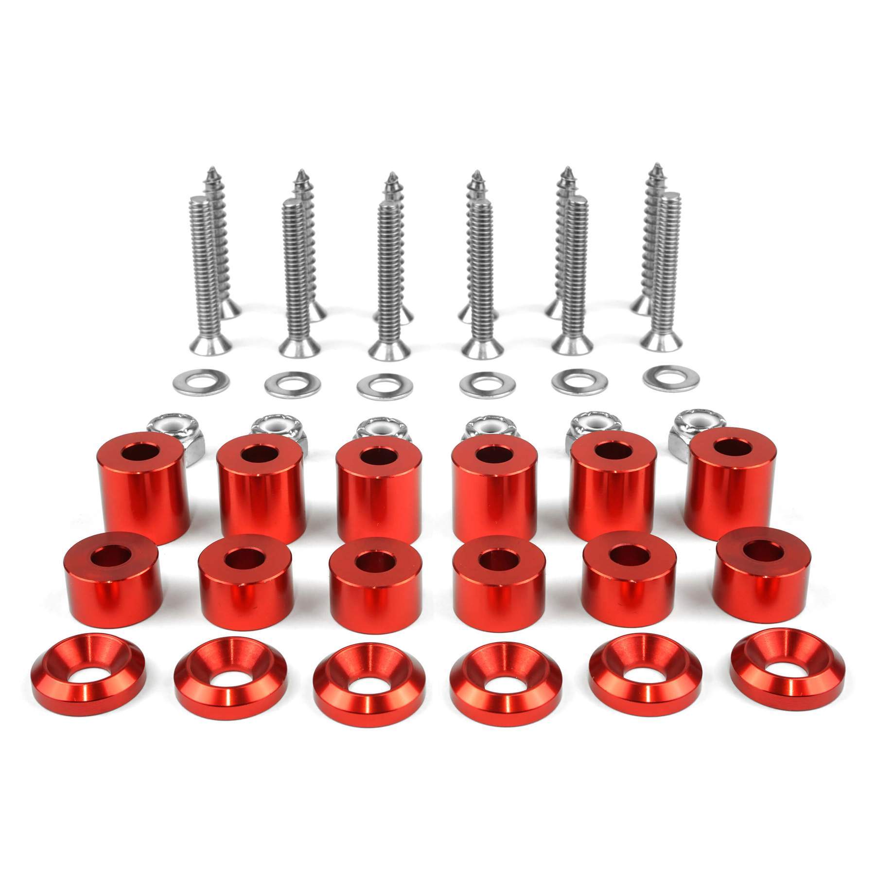Tech Plate - 42pc Tech Plate Mounting Red Hardware Kit Tech Plate BuiltRight Industries parts