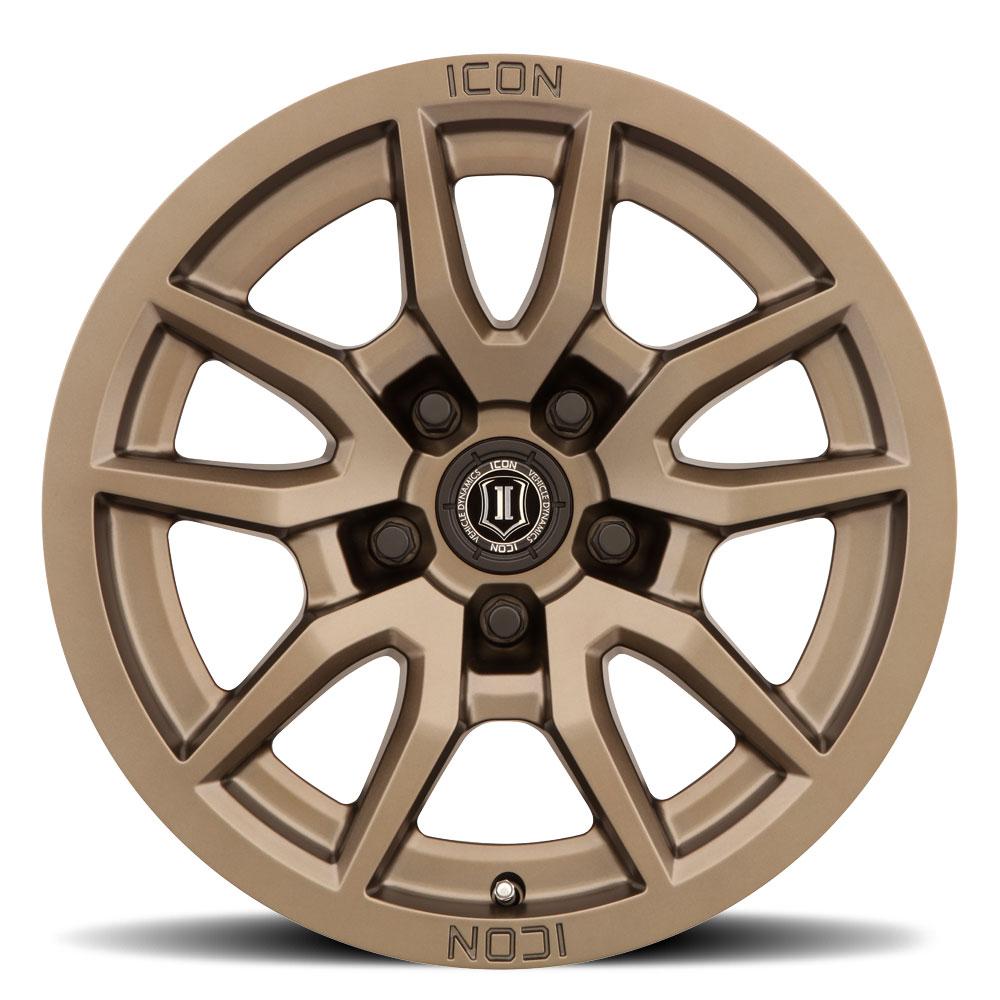 Vector 5 17" Wheel Icon Alloys Bronze Finish display