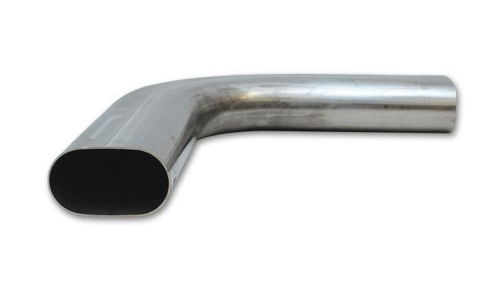 304 Stainless Steel Oval Mandrel Bends Horizontal Plane Fabrication Vibrant Performance 90° 2.20" x 3.45" display