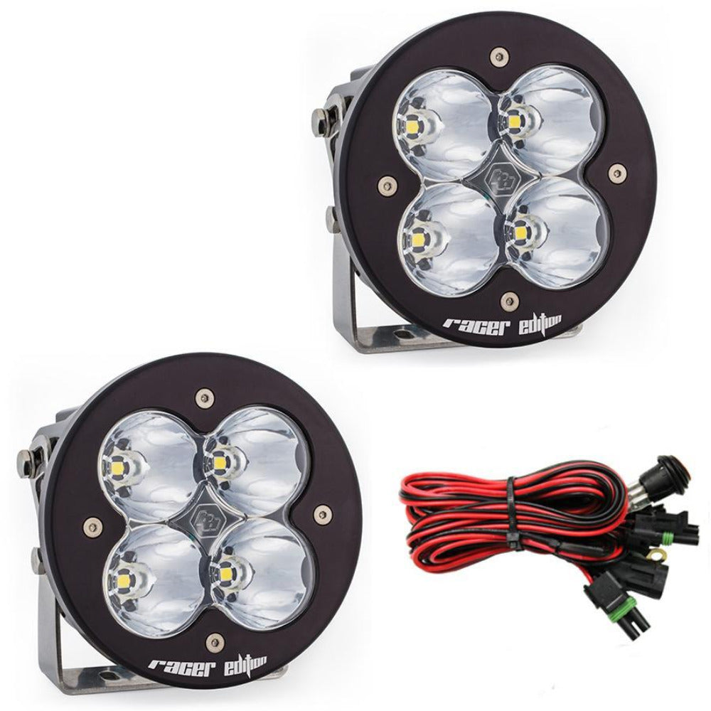 XL-R Racer Edition Led Light | Pair Lighting Baja Designs display of Included Parts 